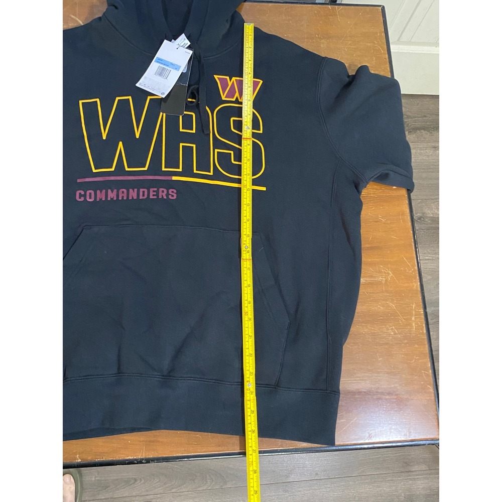 NWT Nike Washington Commanders Hoodie Mens Medium Black NFL Team Apparel Graphic - Picture 11 of 12